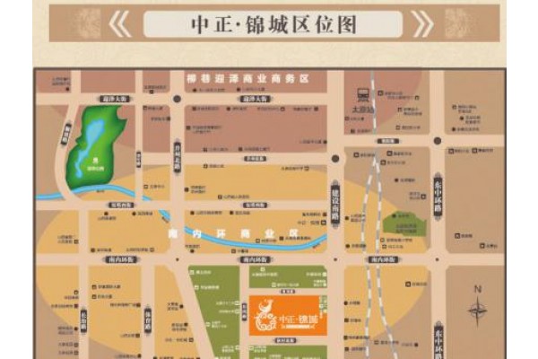 中正锦城交通图