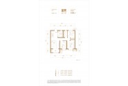 保利城100㎡三室两厅一卫户型图