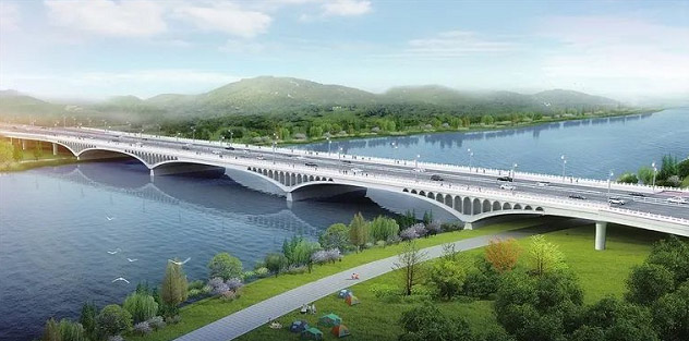 最新进展！滨河东路南延工程潇河大桥主体完成