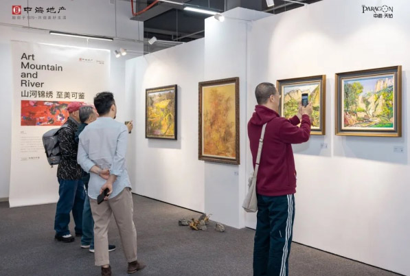 5月21日上午，时代语境下的艺术山河——牛水才个人油画艺术展于中海艺术馆成功举办。